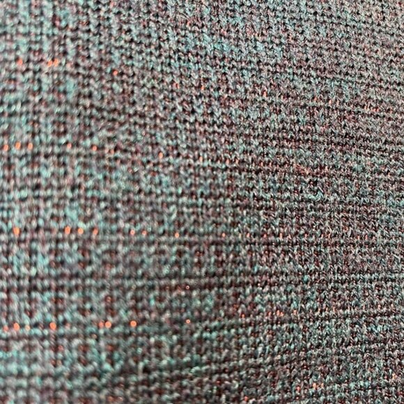 Beliza Teal Knit Ethnic Tunic Dress Metallic Thread, Boho Chic - Picture 10 of 13